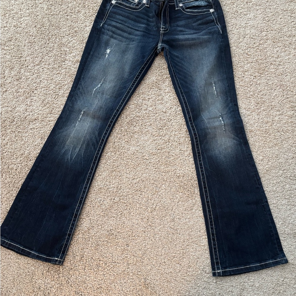 Miss Me Dark Blue Boot Cut Jeans